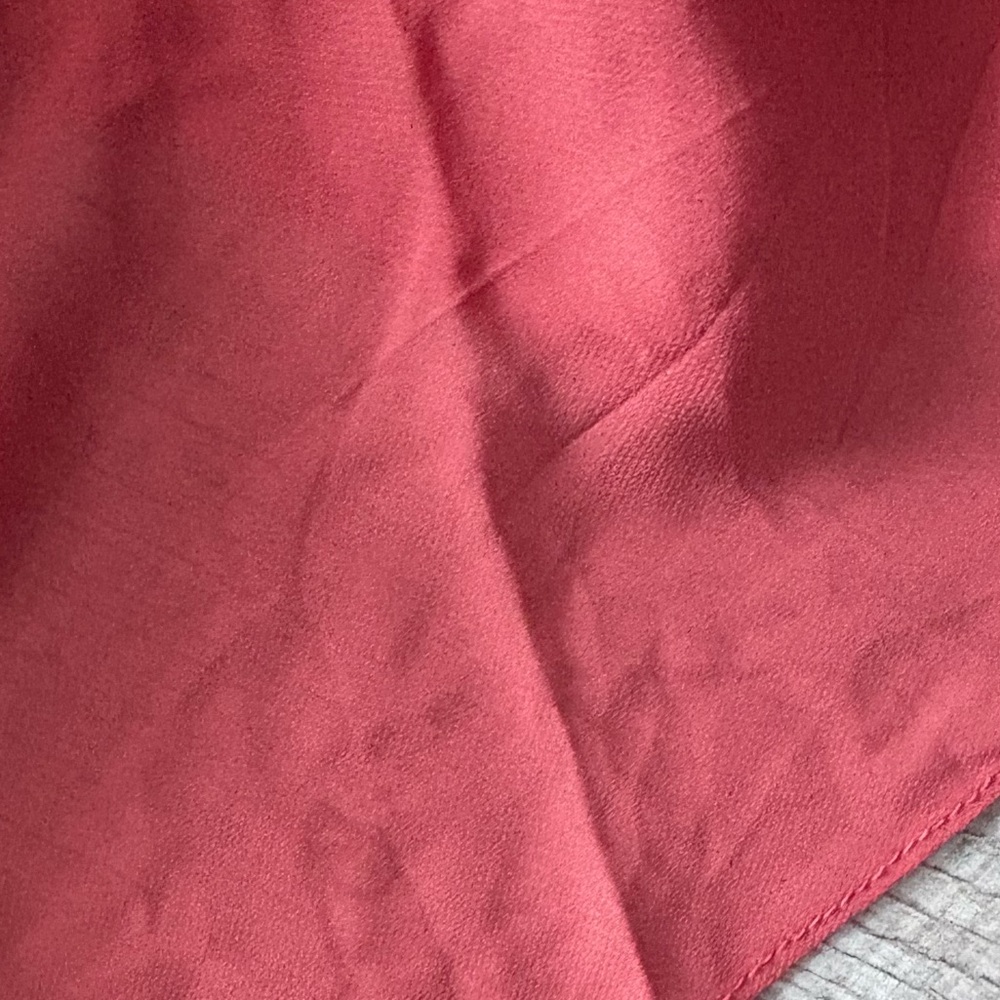 Azazie Dusty Rose V-Neck Chiffon Wedding Dress - Picture 5 of 10